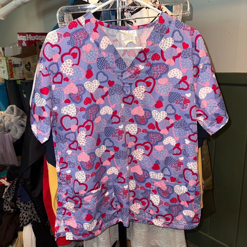 Heart Patterned Women's Top
